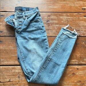 Lucky Brand Women's Light Blue High Rise Skinny Bridgette Jeans - Size 0 (25)